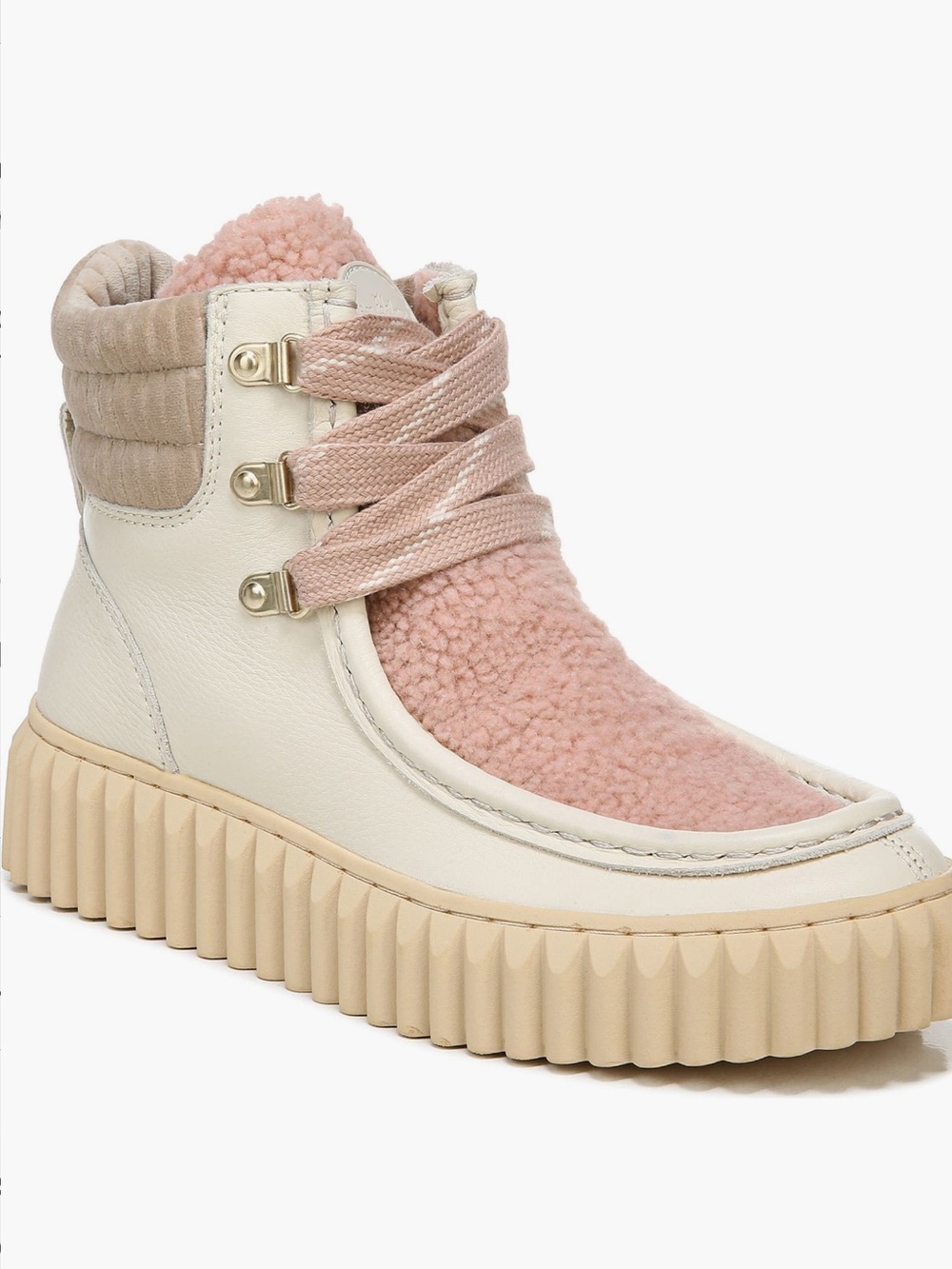 Sam Edelman Fay Modern Ivory Buttercream Boots